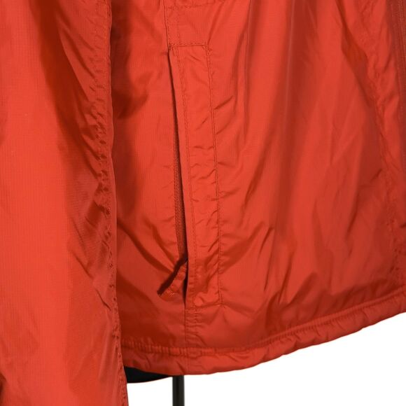 L.L. Bean Men's Puffer Jacket Orange Zip Outdoor Hiking Insulated Windbreaker M - Picture 10 of 12